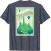 imageWicked Greetings From Emerald City Front ampamp Back TShirtHeather Blue