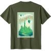 imageWicked Greetings From Emerald City Front ampamp Back TShirtOlive Green