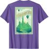 imageWicked Greetings From Emerald City Front ampamp Back TShirtPurple Heather