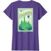 imageWicked Greetings From Emerald City Front ampamp Back TShirtPurple Heather