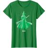 imageWicked UnisexAdults Classic Fit Green Elphaba Pose Tonal TShirtKelly Green