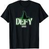 imageWicked Defy TShirt  Black Small Unisex Short Sleeve VNeck Modern Letter Print Movie TieIn HolidayBlack