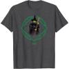 imageWicked Elphaba Portrait TShirt  Black Unisex Small Short Sleeve MovieTShirt TShirtDark Heather Grey