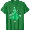 imageWicked UnisexAdults Classic Fit Green Elphaba Pose Tonal TShirtKelly Green