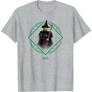 imageWicked Elphaba Portrait TShirt  Black Unisex Small Short Sleeve MovieTShirt TShirtHeather Grey