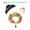 imageWicked 3PK Claw Clip ampamp Scrunchie set  hair clips  gift box  hair clips for women  gifts for her  hair accessories Scunci by ConairEmerald City  Green