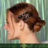 imageWicked Emerald City Rhinestone Salon Clips  hair clips  hair clips for women  gifts for her  hair accessories Scunci by Conair  2PKBlack