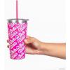 imageDragon Glassware x Barbie Vacuum Insulated Tumbler with Lid and Straw  24 oz Tumbler Cup with 2 Straws  Stainless Steel Tumbler with Straw for Water Iced Tea  Travel Coffee Tumbler  Love Out LoudBarbie  Classic