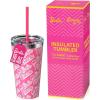 imageDragon Glassware x Barbie Vacuum Insulated Tumbler with Lid and Straw  24 oz Tumbler Cup with 2 Straws  Stainless Steel Tumbler with Straw for Water Iced Tea  Travel Coffee Tumbler  Love Out LoudBarbie  Classic