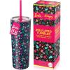 imageDragon Glassware x Barbie Vacuum Insulated Tumbler with Lid and Straw  24 oz Tumbler Cup with 2 Straws  Stainless Steel Tumbler with Straw for Water Iced Tea  Travel Coffee Tumbler  Love Out LoudBarbie  Christmas