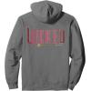 imageWicked Movie Logo Glinda Pink And Gold Wand Pullover HoodieAsphalt Grey