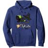 imageWicked Logo Elphaba Daydreaming Playful Cartoon Style Pullover HoodieNavy Blue
