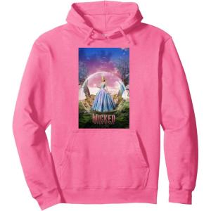 imageWicked For Good Glinda Bubble Poster Pullover HoodieBright Pink