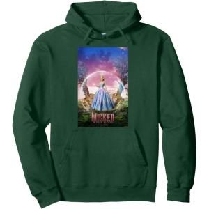 imageWicked For Good Glinda Bubble Poster Pullover HoodieDark Green