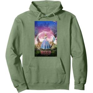imageWicked For Good Glinda Bubble Poster Pullover HoodieSage Green