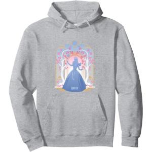 imageWicked For Good Glinda Silhouette in Blue Pullover HoodieHeather Grey
