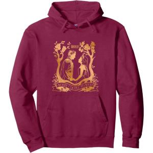 imageWicked For Good Glinda ampamp Fiyero To Wed Pullover HoodieBurgundy