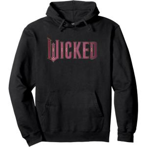 imageWicked Movie Logo Glinda Pink And Gold Pullover HoodieBlack