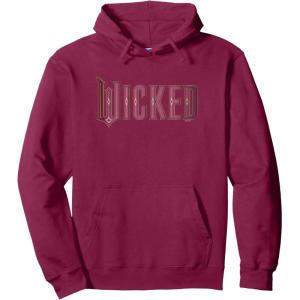 imageWicked Movie Logo Glinda Pink And Gold Pullover HoodieBurgundy