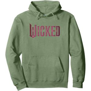 imageWicked Movie Logo Glinda Pink And Gold Pullover HoodieSage Green