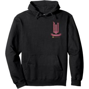imageWicked Movie Logo Glinda Pink And Gold Wand Pullover HoodieBlack
