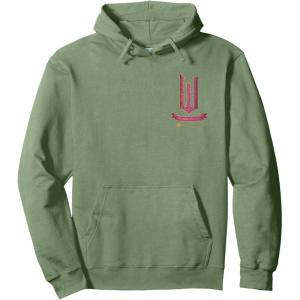imageWicked Movie Logo Glinda Pink And Gold Wand Pullover HoodieSage Green