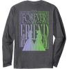 imageWicked For Good Forever My Friend Silhouettes Front ampamp Back Long Sleeve TShirtDark Heather Grey