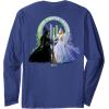 imageWicked For Good Glinda and Elphaba Friends Front ampamp Back Long Sleeve TShirtNavy Blue