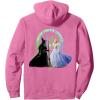 imageWicked For Good Glinda and Elphaba Friends Front ampamp Back Pullover HoodieBright Pink