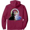 imageWicked For Good Glinda and Elphaba Friends Front ampamp Back Pullover HoodieBurgundy