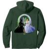 imageWicked For Good Glinda and Elphaba Friends Front ampamp Back Pullover HoodieDark Green