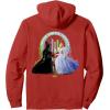 imageWicked For Good Glinda and Elphaba Friends Front ampamp Back Pullover HoodieRed
