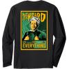 imageWicked For Good The Wizard Sees Everything Front ampamp Back Long Sleeve TShirtBlack