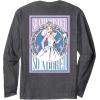 imageWicked For Good We Believe in Glinda Front ampamp Black Long Sleeve TShirtDark Heather Grey