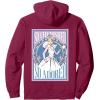 imageWicked For Good We Believe in Glinda Front ampamp Black Pullover HoodieBurgundy