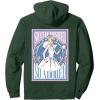 imageWicked For Good We Believe in Glinda Front ampamp Black Pullover HoodieDark Green