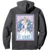 imageWicked For Good We Believe in Glinda Front ampamp Black Pullover HoodieDark Heather Grey
