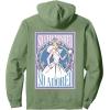 imageWicked For Good We Believe in Glinda Front ampamp Black Pullover HoodieSage Green
