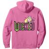 imageWicked Logo Glinda Daydreaming Playful Cartoon Style Pullover HoodieBright Pink