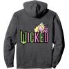 imageWicked Logo Glinda Daydreaming Playful Cartoon Style Pullover HoodieDark Heather Grey