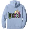 imageWicked Logo Glinda Daydreaming Playful Cartoon Style Pullover HoodieDusty Blue