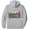 imageWicked Logo Glinda Daydreaming Playful Cartoon Style Pullover HoodieHeather Grey