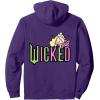 imageWicked Logo Glinda Daydreaming Playful Cartoon Style Pullover HoodiePurple