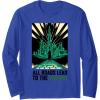 imageWicked For Good All Roads Lead to the Wizard Long Sleeve TShirtRoyal Blue