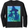 imageWicked For Good Elphaba Close Up Florals Long Sleeve TShirtBlack