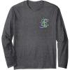 imageWicked For Good Forever My Friend Silhouettes Front ampamp Back Long Sleeve TShirtDark Heather Grey