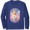 imageWicked For Good Glinda Sparkling Wand Long Sleeve TShirtNavy Blue