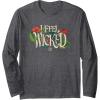 imageWicked For Good I Feel Wicked Long Sleeve TShirtDark Heather Grey