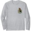 imageWicked For Good Made of Straw Front ampamp Back Long Sleeve TShirtHeather Grey