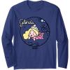 imageWicked Glinda Daydreaming Playful Cartoon Style Long Sleeve TShirtNavy Blue
